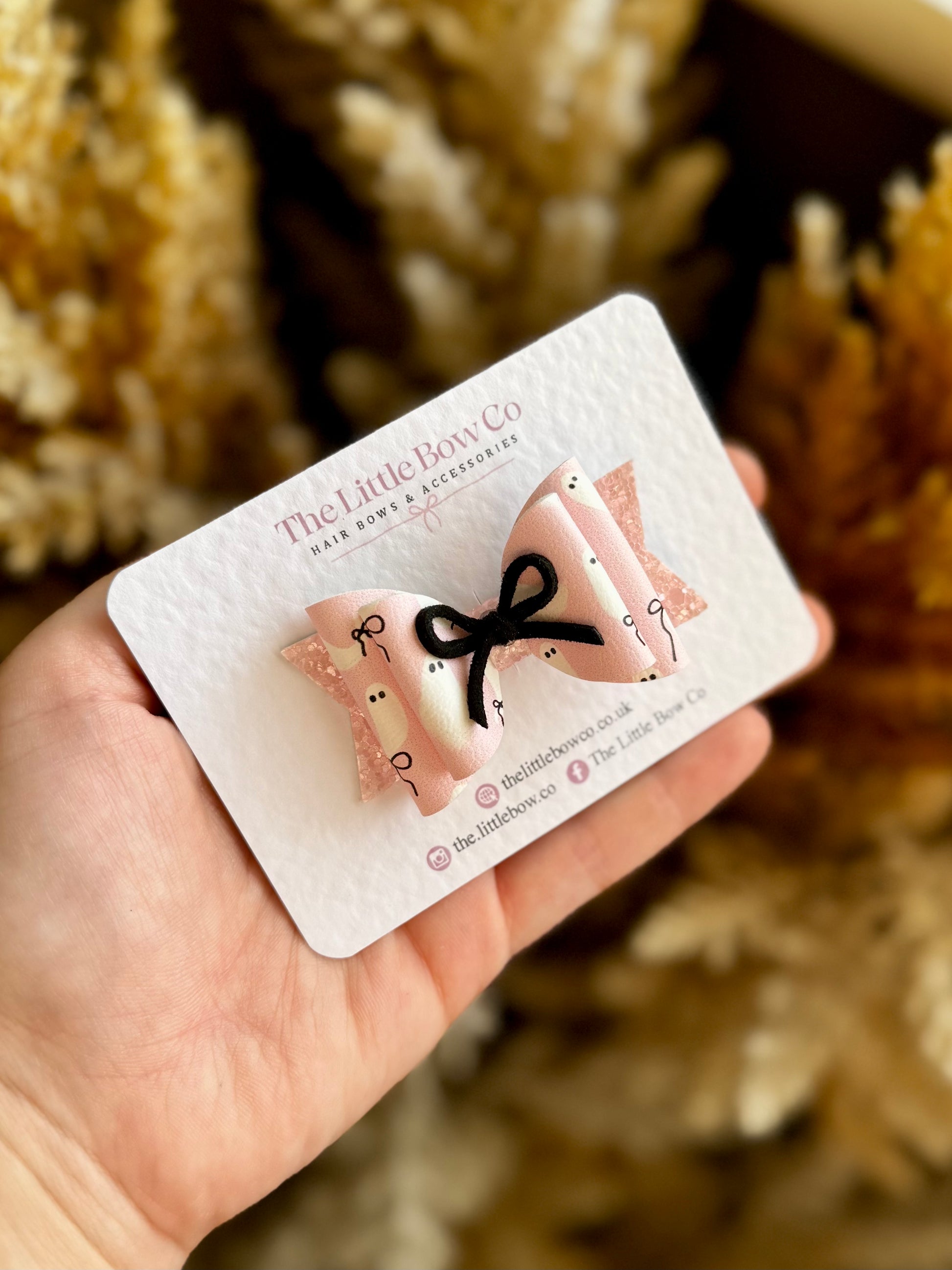 Pink Ghost Isabella Bow